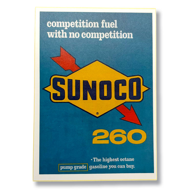 Rakuten - ステッカー ノスタルジックステッカー レーシングデカール SUNOCO 260 W7.6×H10.3cm サンオコ アメリカン雑貨