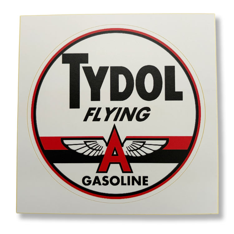 Rakuten - ノスタルジックステッカー レーシングデカール TYDOL FLYING φ9.6cm