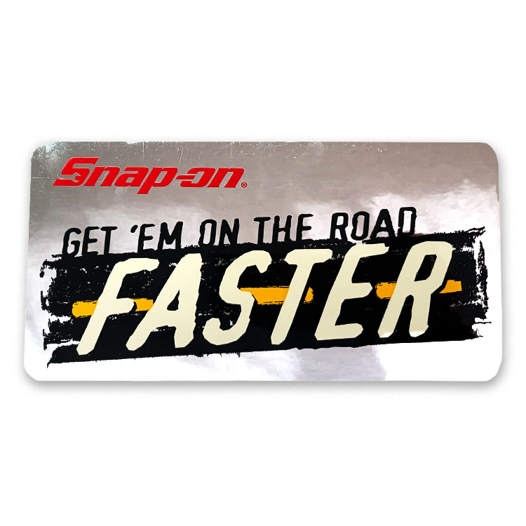 Rakuten - Snap-on スナップオン デカール FASTER 縦9.4×横17.3cm