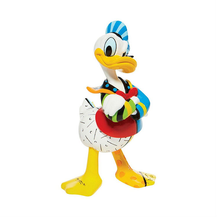 Rakuten - フィギュア ディズニー ドナルドダック スタンディング 約18cm アヒル 動物 enesco Disney by Britto ブリット レジン製