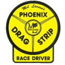 ノスタルジックステッカー　レーシングデカール PHOENIX DRAG STRIP RACE DRIVER DZ170 9cm×10cm 車 アメリカン雑貨