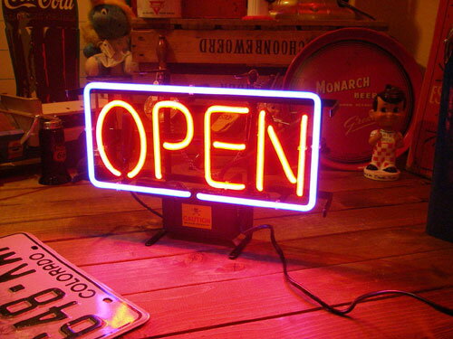 Rakuten - ネオンサイン OPEN （S ） ネオン管 照明 店舗装飾 インテリア ガレージング アメリカ雑貨 アメリカン雑貨