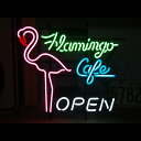 ネオンサイン <FLAMINGO CAFE フラミンゴカフェ> サイズ:H47×W52cm ネオン管 照明 店舗装飾 インテリア ガレージング アメリカ雑貨 アメリカン雑貨(3)