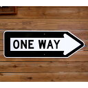 トラフィックサイン ONE WAY 縦30.5×横91cm道路標識 新品 アメリカ製