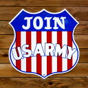 トラフィックサイン JOIN U.S.ARMY 縦61×横61cm 道路標識 新品 アメリカ製