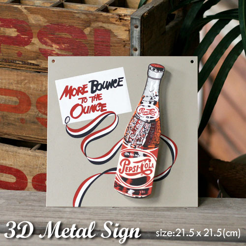 3D �᥿�륵���� ��PEPSI COLA �� 21.5cm��21.5cm ����ꥫ���� ����ꥫ�󻨲�