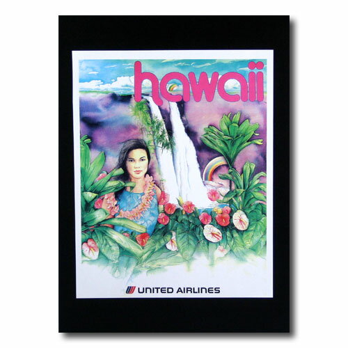 みんな大好きハワイのアートポスター（アートプリント）です。 こちらは、「エアラインシリーズ」のポスターデザイン。 各航空会社の広告柄です。ユナイテッド航空やパンナム、ハワイアンエアラインなど、素敵なヴィンテージポスターを集めたシリーズです。...