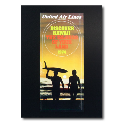 ユナイテッド航空 HAWAII ロイヤルハワイアン 店頭 看板 非売品