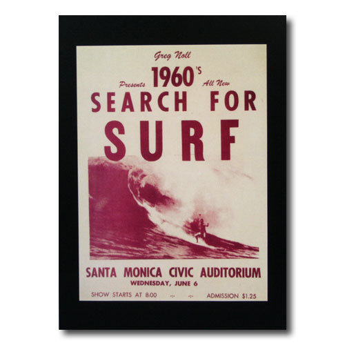 サーフムービーポスター L-11 「1960's SEARCH FOR SURF」 サイズ：29×21.5cm アメリカ雑貨 アメリカン雑貨