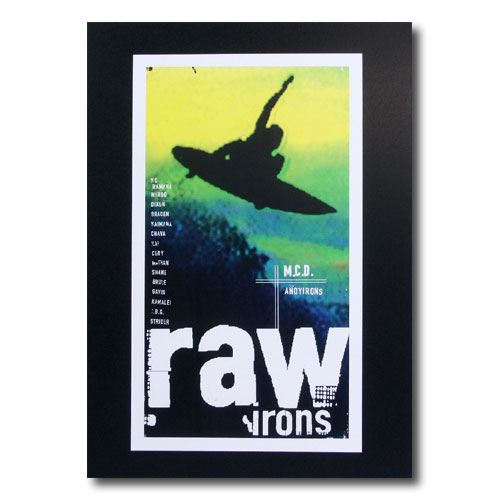 サーフムービーポスター L-104 「raw irons」 サイズ：31×18cm アメリカ雑貨 アメリカン雑貨