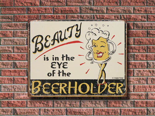 Rakuten - メタルサイン BEERHOLDER #1297 看板 インテリア 直輸入 アメリカ雑貨 アメリカン雑貨