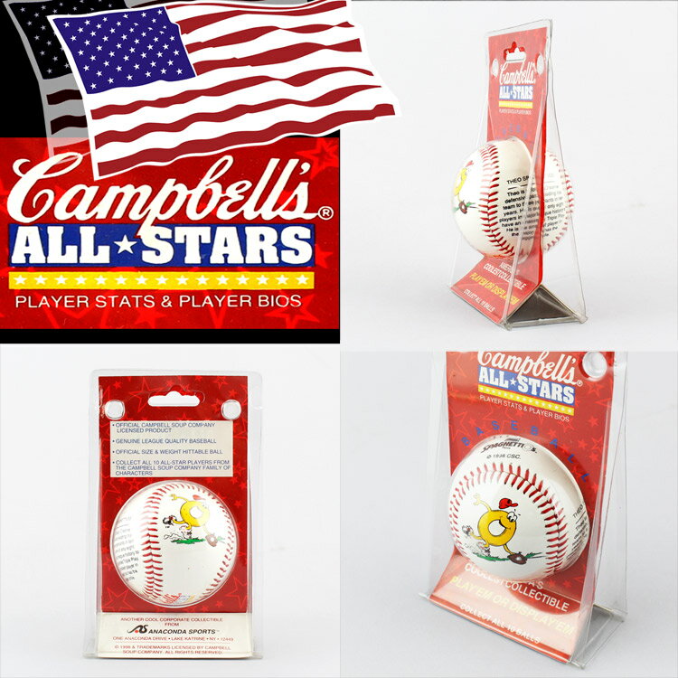 Campbell's キャンベルスープ ALL☆STARS コレクション野球ボール 9点セット キャンベルキッズ ヴィンテージ1点モノ アメリカ雑貨 2