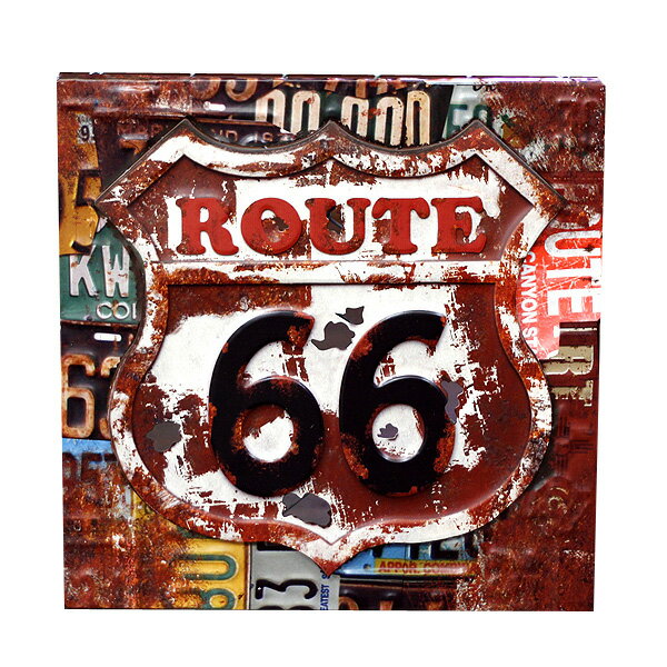 Route66 アートサイン （#20514 ） ルート66 看板 インテリア アメリカ雑貨 アメリカン雑貨