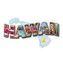 看板 アメリカンスティールサイン「HAWAII Landmarks」 PS-224 UVカットコーティング アメリカ製 インテリア ハワイ ハワイアン アメリカン雑貨