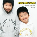 名入れ パーカー 男の子 女の子 子供服 GOOD TIME パーカー シンプル おしゃれ プレゼント ギフト キッズ スウェット オリクロ ORICLO