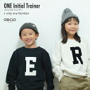 トレーナー 子供 名入れ 男の子 女の子 プレゼント One イニシャル トレーナー デザイン 子供 おしゃれ シンプル ギフト 子ども キッズ服 グッド オリ...