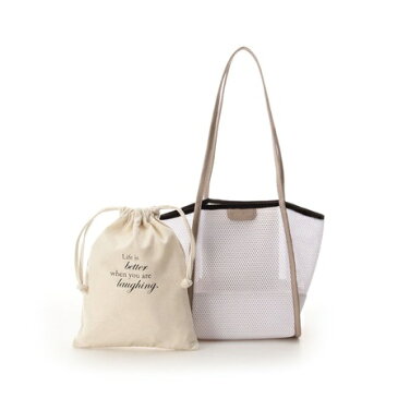 サマンサタバサ トートバッグ メッシュトートバッグ 小 ホワイト SamanthaThavasaPetitChoice サマンサ タバサ プチチョイス