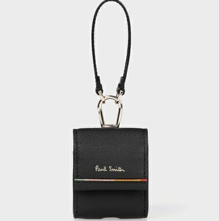 ポールスミス モバイルケース　レイヤードストライプ　AirPods　ケース　ブラック Paul Smith ポール スミス