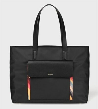 ポールスミス トートバッグ スワールナイロンポケット ブラック Paul Smith