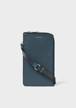 ポールスミス モバイルケース　カラースロット　フォンホルダーポシェット　ブルー Paul Smith ポール スミス