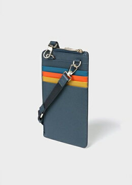 ポールスミス モバイルケース　カラースロット　フォンホルダーポシェット　ブルー Paul Smith ポール スミス