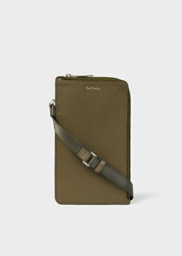 ポールスミス モバイルケース　カラースロット　フォンホルダーポシェット　グリーン Paul Smith ポール スミス