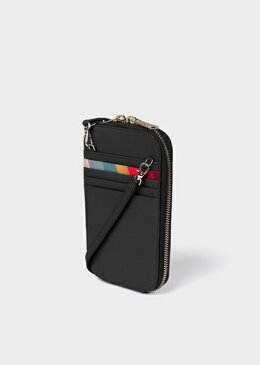 ポールスミス モバイルケース　バルーンバニーエンボス　フォンホルダーポシェット　ブラック Paul Smith ポール スミス