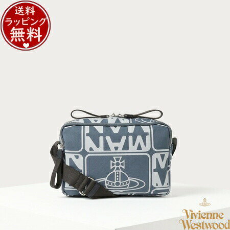 【送料無料】【ラッピング無料】【あす楽】ヴィヴィアンウエストウッド Vivienne Westwood バック タグ メンズ横型ショルダーバック ブルー メンズ レディース ブランド 正規品 新品 ギフト プレゼント 人気 おすすめ