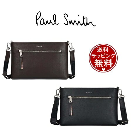 ポール・スミス 革ショルダーバッグ 【送料無料】【ラッピング無料】ポールスミス Paul Smith ショルダーバッグ ストローグレインレザー 2way ユニセックス ビジネス兼用 ブランド 正規品 新品 ギフト プレゼント 人気 おすすめ