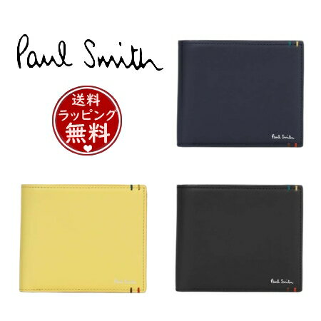 【無料ラッピング】 ポールスミス Paul Smith 折財布 ハイライトステッチSS24 ユニセックス 2つ折り財布 ブランド 正規品 新品 ギフト プレゼント 人気 おすすめ 誕生日 記念日 クリスマス 送料無料