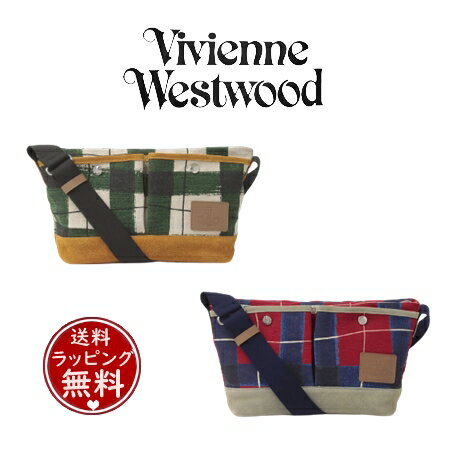 【送料無料】【ラッピング無料】【あす楽】ヴィヴィアンウエストウッド Vivienne Westwood ショルダーバッグ MESSY TARTAN ユニセックス ブランド 正規品 新品 ギフト プレゼント 誕生日 *