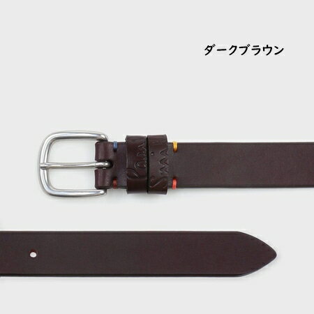 【送料無料】【ラッピング無料】ポールスミス Paul Smith ベルト カラーステッチ エンボスロゴ 日本製 ブランド 正規品 新品 ギフト プレゼント 人気 おすすめ 誕生日 記念日 クリスマス
