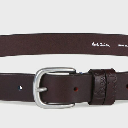 【送料無料】【ラッピング無料】ポールスミス Paul Smith ベルト カラーステッチ エンボスロゴ 日本製 ブランド 正規品 新品 ギフト プレゼント 人気 おすすめ 誕生日 記念日 クリスマス