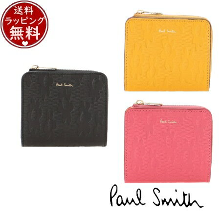 ポール・スミス 革二つ折り財布 レディース 【送料無料】【ラッピング無料】ポールスミス Paul Smith 財布 折財布 デイジーレザー 二つ折り財布 ブランド 正規品 新品 ギフト プレゼント 人気 おすすめ