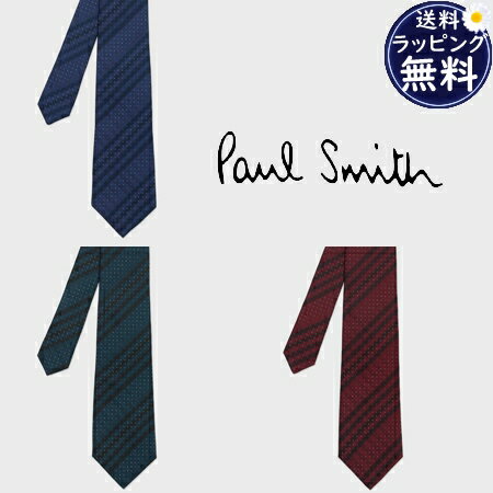 【クーポン対象】 【無料ラッピング】 ポールスミス Paul Smith ネクタイ チェックオンドット タイ 日本製 シルク100% ブランド 正規品 新品 ギ...