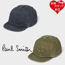 【送料無料】【ラッピング無料】ポールスミス Paul Smith 帽子 キャップ Happy ヴィンテージ キャップ 綿100%