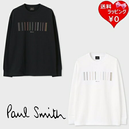 【SALE】【無料ラッピング】ポールスミス Paul Smith Tシャツ ロンT カラーステッチストライプ 長袖Tシャツ 綿100％ ブランド 正規品 新品 ギフト プレゼント 人気 おすすめ 誕生日 記念日 クリスマス 送料無料