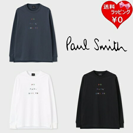 【SALE】【無料ラッピング】ポールスミス Paul Smith Tシャツ ロンT PS Stamp 長袖 ロングスリーブTシャツ 綿100％ ブランド 正規品 新品 ギフト プレゼント 人気 おすすめ 誕生日 記念日 クリスマス 送料無料