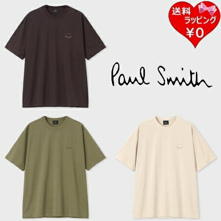 【SALE】 【無料ラッピング】 ポールスミス Paul Smith Tシャツ Happy ガーメントダイ コットン100%ブランド 正規品 新品 ギフト プレゼント 人気 おすすめ 誕生日 記念日 クリスマス 送料無料