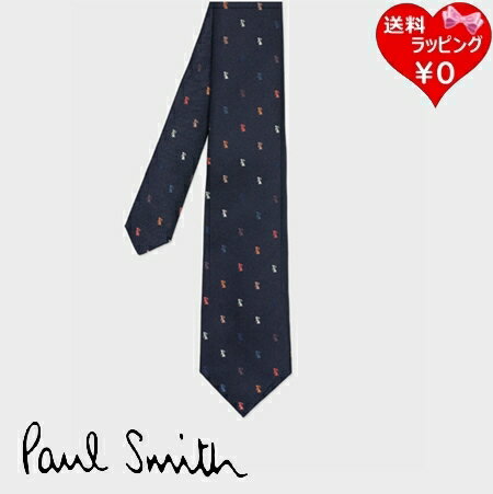 Rakuten - 【即納】 【無料ラッピング】ポールスミス Paul Smith ネクタイ マルチカラーラビット タイ シルク100% 日本製 ネイビー ブランド 正規品 新品 ギフト プレゼント 人気 おすすめ 誕生日 記念日 クリスマス 送料無料