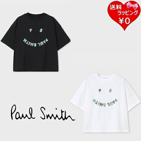 Rakuten - 【無料ラッピング】 ポールスミス Paul Smith Tシャツ ウィメンズ PS Happy アニマルロゴ 半袖 綿100% ブランド 正規品 新品 ギフト プレゼント 人気 おすすめ 誕生日 記念日 クリスマス 送料無料