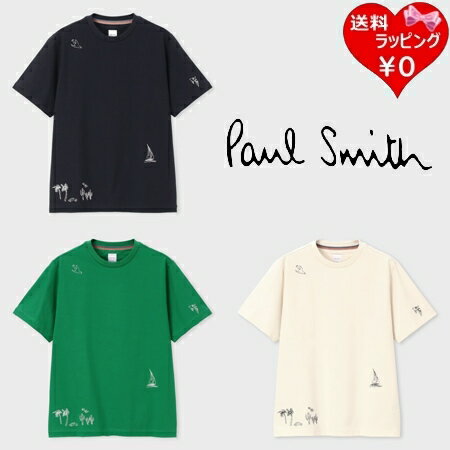 Rakuten - 【無料ラッピング】 ポールスミス Paul Smith Tシャツ Travel Stories エンブロイダード 綿100% ブランド 正規品 新品 ギフト プレゼント 人気 おすすめ 誕生日 記念日 クリスマス 送料無料