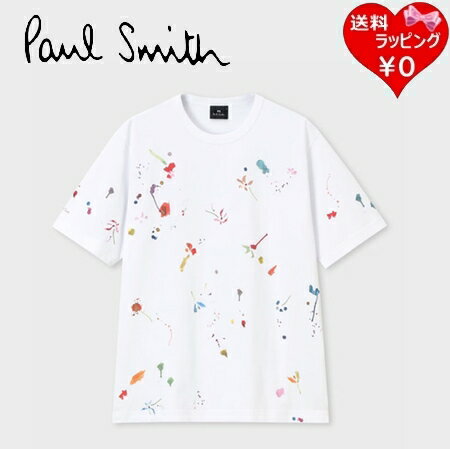 Rakuten - 【SALE】 【無料ラッピング】 ポールスミス Paul Smith Tシャツ Watercolor Paint Floral ホワイト 綿100% ブランド 正規品 新品 ギフト プレゼント 人気 おすすめ 誕生日 記念日 クリスマス 送料無料