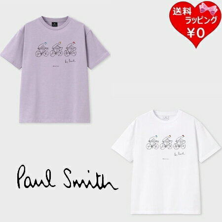 Rakuten - 【無料ラッピング】 ポールスミス Paul Smith Tシャツ ウィメンズ Drawn by Paul Cycling 綿100% ブランド 正規品 新品 ギフト プレゼント 人気 おすすめ 誕生日 記念日 クリスマス 送料無料