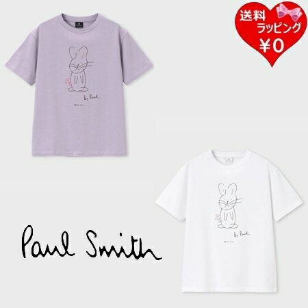 Rakuten - 【無料ラッピング】 ポールスミス Paul Smith Tシャツ ウィメンズ Drawn by Paul Rabbit 綿100% ブランド 正規品 新品 ギフト プレゼント 人気 おすすめ 誕生日 記念日 クリスマス 送料無料