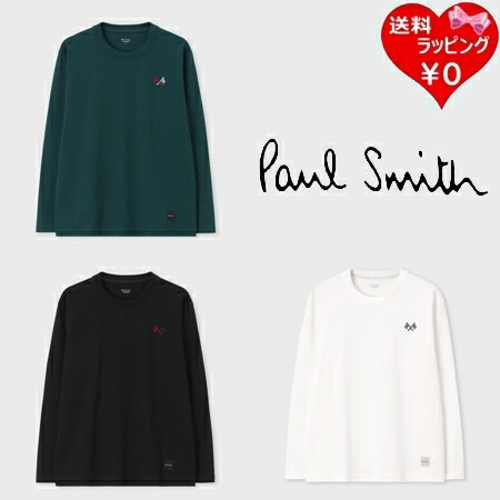 Rakuten - 【無料ラッピング】 ポールスミス Paul Smith Tシャツ ロンT 長袖 Flag エンブロイダリー ロングスリーブ 綿100% ブランド 正規品 新品 ギフト プレゼント 人気 おすすめ 誕生日 記念日 クリスマス 送料無料