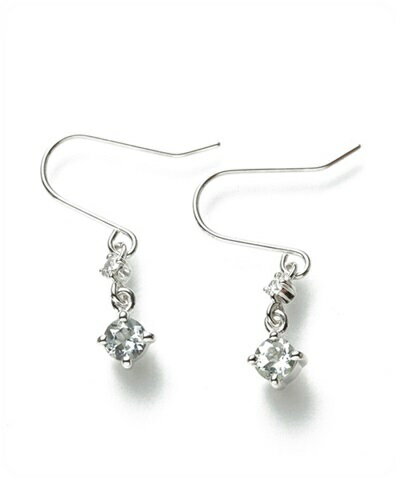 【無料ラッピング】 4℃ ヨンドシー K10 WGアクアマリンピアス レディース ブランド 正規品 新品 ギフト プレゼント 人気 おすすめ 誕生日 記念日 クリスマス 送料無料