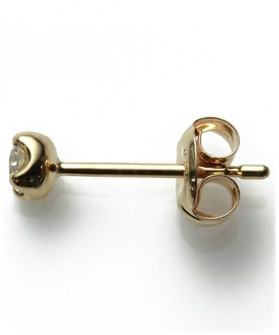 クローバーリーフの【無料ラッピング】 4℃ ヨンドシー 0.07ctダイヤモンド イエローゴールドピアス レディース ブランド 正規品 新品 ギフト プレゼント 人気 おすすめ 誕生日 記念日 クリスマス 送料無料｜アングル2