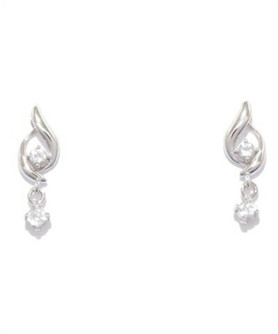 【送料無料】【ラッピング無料】4℃ ヨンドシー K10 ホワイトゴールドピアス レディース ブランド 正規品 新品 ギフト プレゼント 人気 おすすめ 誕生日 記念日 クリスマス