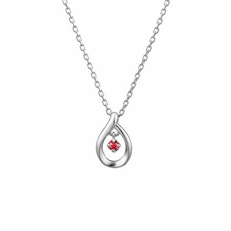 Ruby - 【無料ラッピング】 ヨンドシー ネックレス 7月誕生石 エターナルシルバー 4℃ レディース ブランド 正規品 新品 ギフト プレゼント 人気 おすすめ 誕生日 記念日 クリスマス 送料無料